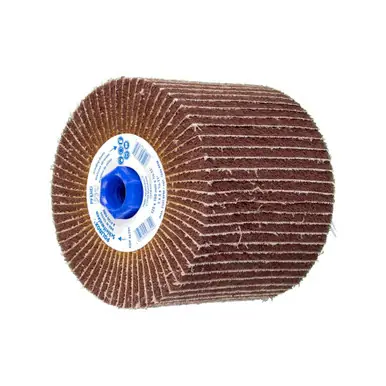 PFERD 46791 5" x 4" x 5/8-11 POLINOX Finishing Drum Interleafed, PNZ Type -Fine A 120,