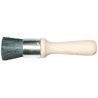 PFERD 89860 1-1/8" Stencil Brush Black China Bristle Fill Wood Handle (12pk)