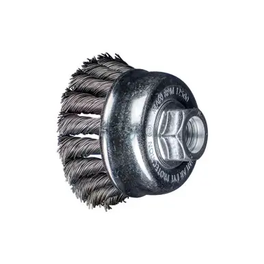 PFERD 764251 2-3/4" PSF Knot Cup Brush .020 CS Wire, 5/8-11 Thread (ext.) (5pk)