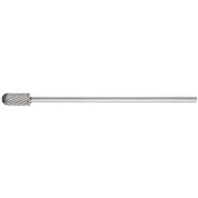 PFERD 25882 Carbide Bur, Cylind. Radius End, DBL Cut 1/2" x 1" x 1/4" Ext. Shank