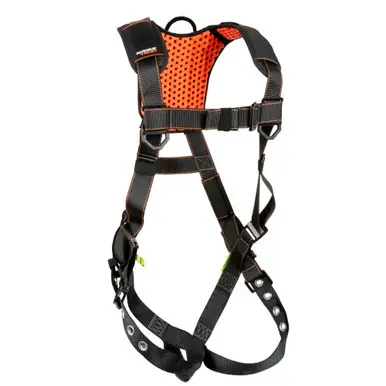 Safewaze 025-1958 - V-Select Full Body Harness 1D, MB Chest, TB Legs, Trauma relief (M/L)