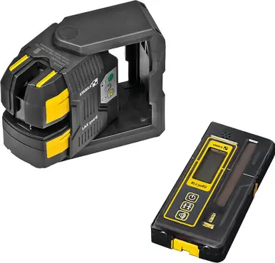STABILA 03521 - LAX500G + REC230RG Cross-Line & Plumb Dots Laser & Line Receiver Kit