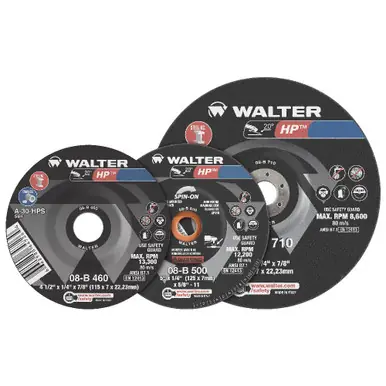 WALTER 08B400 - 4" x 1/4" HP Grinding Wheel Type 27 (25pk)