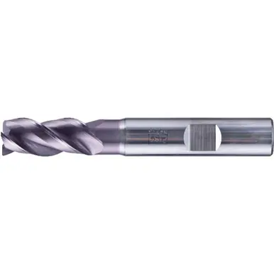 PFERD 23000137 - Chamfered End Mill, 3 flutes, 12mm Dia, 26mm APMX, 83mm OAL, Weldon shank, Uni