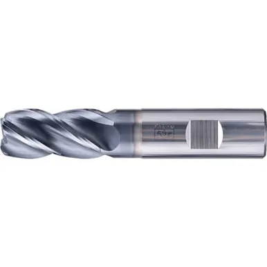 PFERD 23000173 - 2mm Radiused End Mill, 4 flutes, 20mm Dia, 38mm APMX, 104mm OAL, Weldon shank