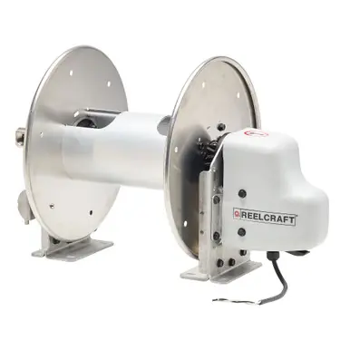 Reelcraft E23012-H-310-3 - 12V Motorized 3/8" x 300‘ Aluminum Reel, 4500 psi