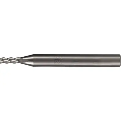 PFERD 23000411 - Chamfered End Mill, 3 flutes, 4mm Dia, 11mm APMX, 57mm OAL, cylindrical shank