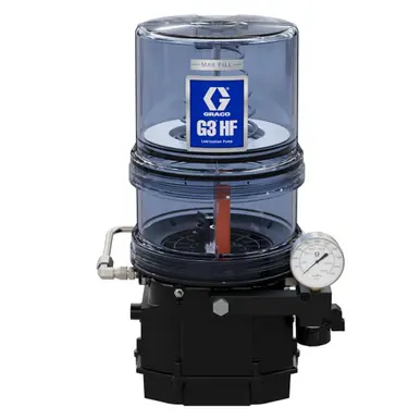 GRACO 96G412 - G3 Standard High Flow Grease Lubrication Pump w/ 8L Reservoir, Low Level Switch,