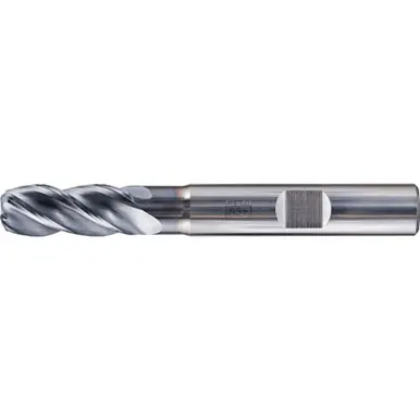PFERD 23000160 - 2mm Radiused End Mill, 4 flutes, 8mm Dia, 19mm APMX, 63mm OAL, Weldon shank, U