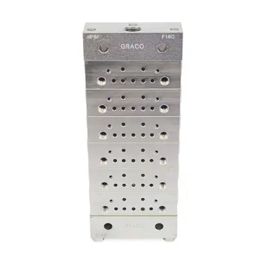 GRACO 24G488 - Trabon MSP Divider Valve - 6 Section Base Plate Assemblies - NPSF