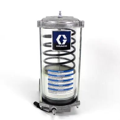 GRACO 562884 - Cylindrical Plastic Grease Reservoir - 12lb