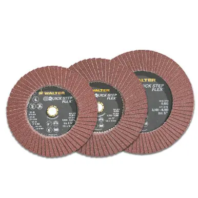 WALTER 07Q604 - 6" QUICK-STEP Flap Disc 40 Grit (10pk)