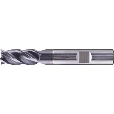 PFERD 23000145 - Chamfered End Mill, 4 flutes 12mm Dia, 26mm APMX, 83mm OAL, Weldon shank, Univ