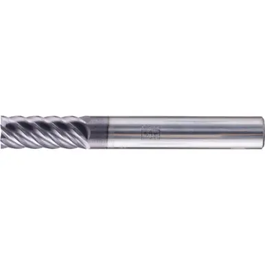 PFERD 23000175 - Square End Mill, 6 flutes, 8mm Dia, 19mm APMX, 63mm OAL, cylindrical shank, Un