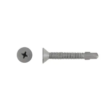 ITW 1082000 - 10-24 x 1-7/16‘‘ Tek3 Wood-to-Metal Self-Drilling Screws, Phillips,Climaseal 3000ct