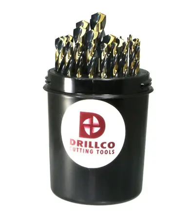 DRILLCO 410NW29 - 1/16" to 1/2" (by 64ths) 29-Piece Nitro+ Drill Pal Set