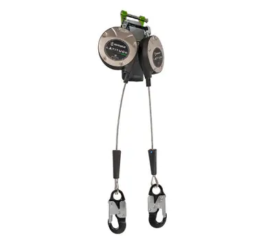 Safewaze SW8005-8LE-ALUDL - Latitude Edge Dual Cable Retractable with Aluminum Snap Hooks