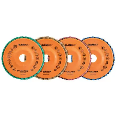 WALTER 15I528 - 5" x 7/8" BLENDEX Flap Disc 280 Grit, Type 27 (10pk)