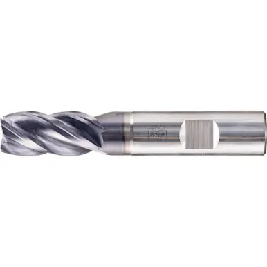 PFERD 23000146 - Chamfered End Mill, 4 flutes 16mm Dia, 32mm APMX, 92mm OAL, Weldon shank, Univ