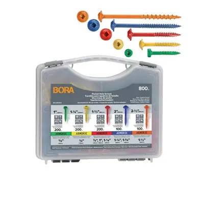 Bora Portamate Pocket Hole Screw Kit 800 Pieces