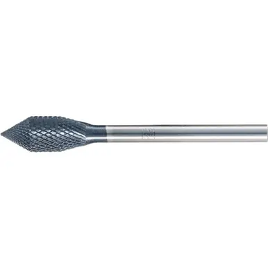 PFERD 21003 - Carbide Bur for Robotics Applications, KZW Shape, MICRO Cut 1/4" x 1/2" x 1/8" Sh