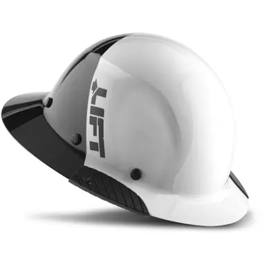LIFT HDF50-23WG - Dax Fiber Resin Full Brim Hard Hat 50/FIFTY White
