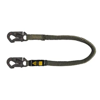 Safewaze 023-2124 - Arc Flash 6‘ Stretch Internal Energy Absorbing Lanyard Aramid, DE Snap Hook