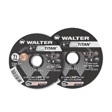 WALTER 11H052 - 5" x 3/64" x 7/8" ZIP TITAN Cut-Off Wheel Type 1 (25pk)