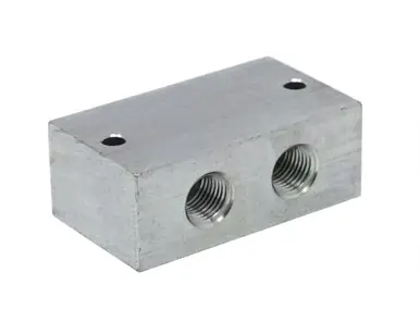 GRACO 561430 - 180° Straight Anchor Fitting, Steel, 2 lines, 1/4" NPSF
