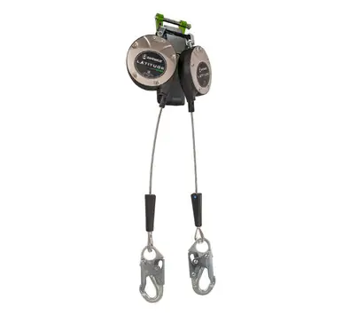 Safewaze SW8005-8LE-DL - Latitude Edge Dual Cable Retractable with Steel Snap Hooks