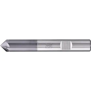 PFERD 23000122 - Deburring End Mill, 6 flutes, 90°, 10mm Dia, 5mm APMX, 72mm OAL, Weldon shank