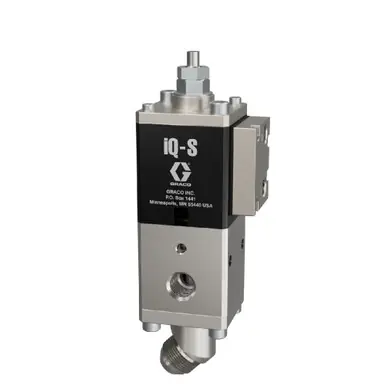 GRACO 2011321 - iQ Dispense Valve, Snuff Back, Ambient, NPT Tip, 45° Outlet, 0in (000mm) Nozzle,