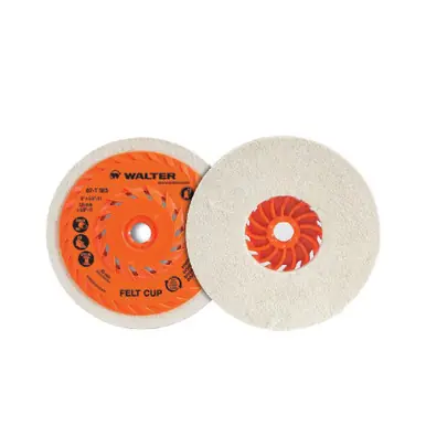 WALTER 07T505 - 5" Felt Cup Disc Conditioning Disc - Felt (5pk)