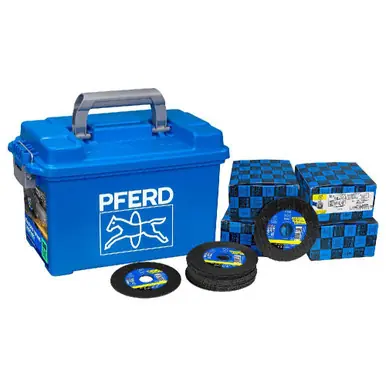 PFERD 79120052 - Toolbox w/ START Line Cut-off Wheels, 4-1/2″ x .045 x 7/8", 100ct