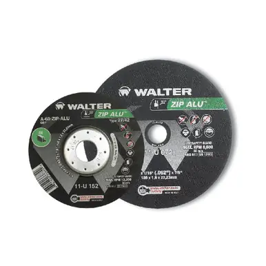 WALTER 11U162 - 6" x 3/64" x 7/8" ZIP ALU Cut-Off Wheel Type 27 (25pk)