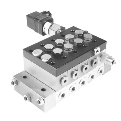 GRACO 24B240 Air Oil Series Valves - 5-Section Manifold Assembly