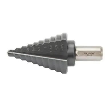 WALTER 01W112 - 1/4" to 1-3/8" Step Drill (19 Steps)