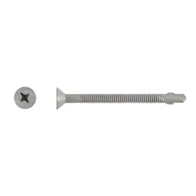 ITW 1094000 - 12-24 x 2-3/4‘‘ Tek4 Wood-to-Metal Self-Drilling Screws, Phillips, Climaseal, 1500ct