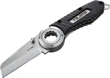 TAJIMA DK-FKMU Multipurpose Folding Knife - VARIX Electrician‘s Tool w/ Integrated Socket