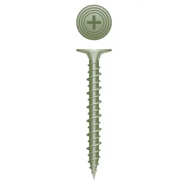 Strong-Point 815CB - 8-15 x 1-5/8" Wafer Head Cement Board Screw, Ruspert 4000ct