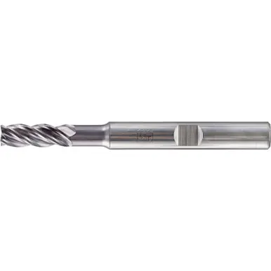 PFERD 23000141 - Chamfered End Mill, 4 flutes 5mm Dia, 13mm APMX, 57mm OAL, Weldon shank, Unive