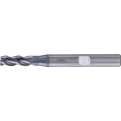 PFERD 23000133 - Chamfered End Mill, 3 flutes, 5mm Dia, 13mm APMX, 57mm OAL, Weldon shank, Univ