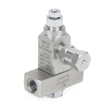 GRACO 24W401 GL-33 Grease Injector, Carbon Steel, 1 Injector Manifold, 1/8 NPT
