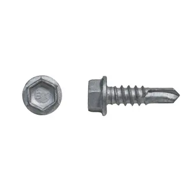 ITW 108700 - 12-14 x 3/4‘‘ Teks 3 Steel-to-Steel Self-Drilling Screws, Hex Washer, Climaseal,