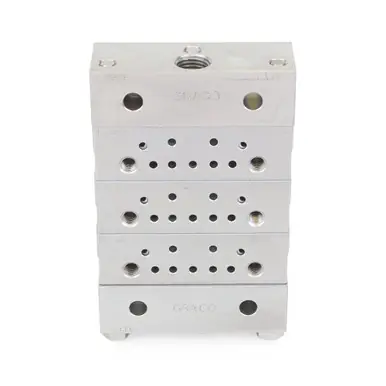 GRACO 24N915 - Trabon MSP Divider Valve - 3 Section Base Plate Assemblies - BSPP