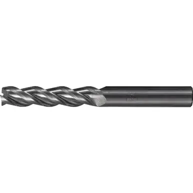 PFERD 23000445 - Chamfered End Mill, 3 flutes, 12mm Dia, 53mm APMX, 110mm OAL, cylindrical shan