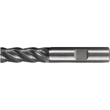 PFERD 23000355 - Chamfered Roughing End Mill, 4 flutes, 20mm Dia, 40mm APMX, 104mm OAL, Weldon