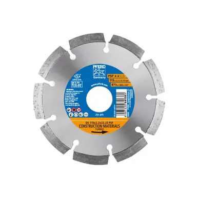 PFERD 65111 - Diamond Segmented Cut-Off Wheel PSF, 4-1/2" x 5/64" x 7/8"