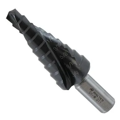 WALTER 01W011 - 1/4" to 3/4" Step Drill (9 Steps)