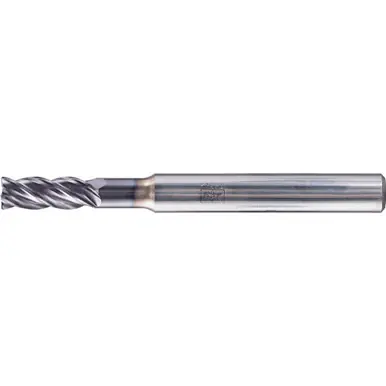 PFERD 23000150 - Chamfered End Mill, 4 flutes 5mm Dia, 13mm APMX, 57mm OAL, cylindrical shank